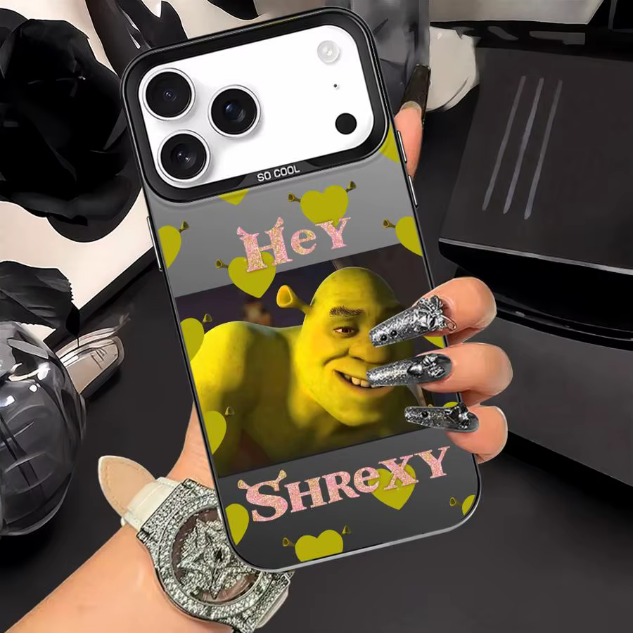 Funda para iPhone 12 16 17 Pro Max 14 17Air XR 16e 15 Plus 11 XS 13 Funda trasera para teléfono Dibujos animados Diversión M-MovieS S-Shreks - imagen 3