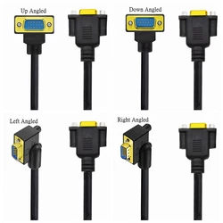 Cable VGA Macho-Hembra Angular 90° para Monitor Full HD 1080p