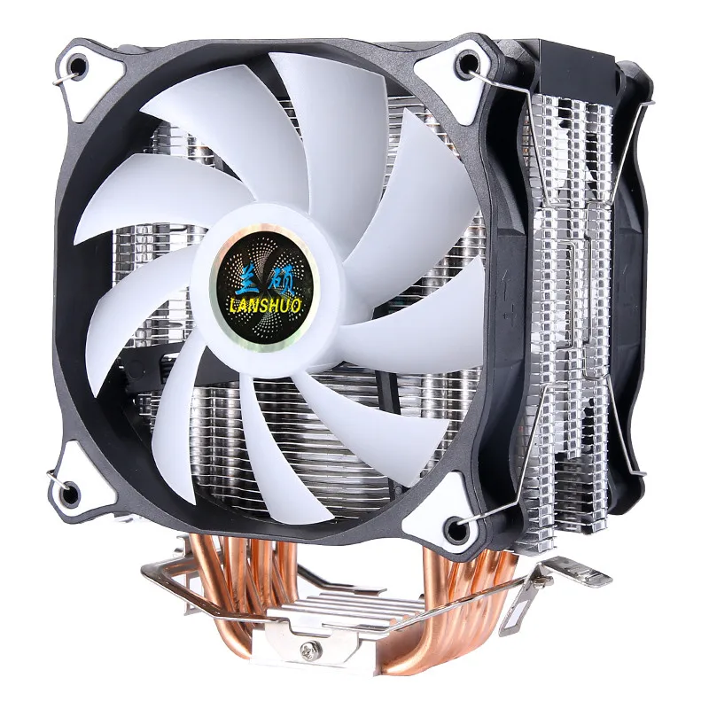 Radiador de CPU de tubo térmico de cobre puro PWM RGB, ventilador silencioso general LGA 775, 1150, 1155, 1356, 1366, AMD3, AM4, 1200, 1700, X79, X99, 2011 - imagen 5