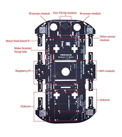Kit de chasis de robot 4WD con motor 4 TT para Arduino/Raspberry Pi - imagen 4