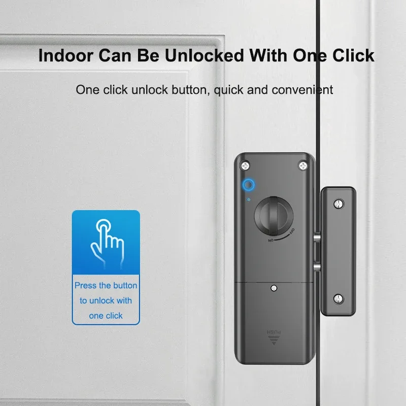 Cerradura de puerta Invisible inteligente Tuya, cerradura electrónica para interiores, aplicación TTLock/tarjeta IC/Bluetooth, desbloqueo de puerta de madera para casa, dormitorio y apartamento - imagen 5