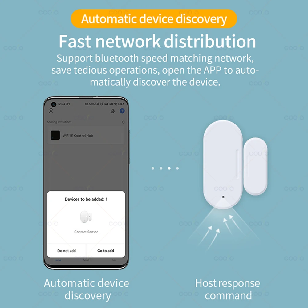 Sensor de puerta y ventana ZigBee magnético inalámbrico con detección de vibración Lux Sensor de alarma de apertura y cierre funciona con Alexa Google Zigbee2MQTT - imagen 2
