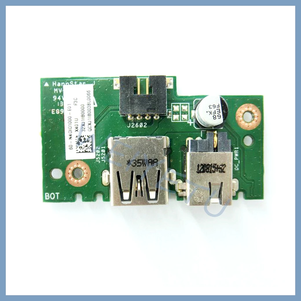 Placa IO de X401U-M3, conector de alimentación CC, placa USB para For Asus X501U X301U X401U, placa de alimentación para ordenador portátil, placa USB - imagen 2