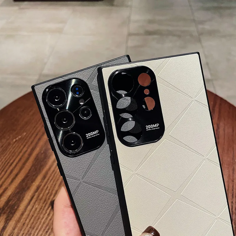 For Samsung Galaxy S25 Ultra, S24 Ultra, S23 Ultra, S25 Plus Case ELVEV Quality PU Leather + Silicon Protective Back Phone Cover - imagen 4