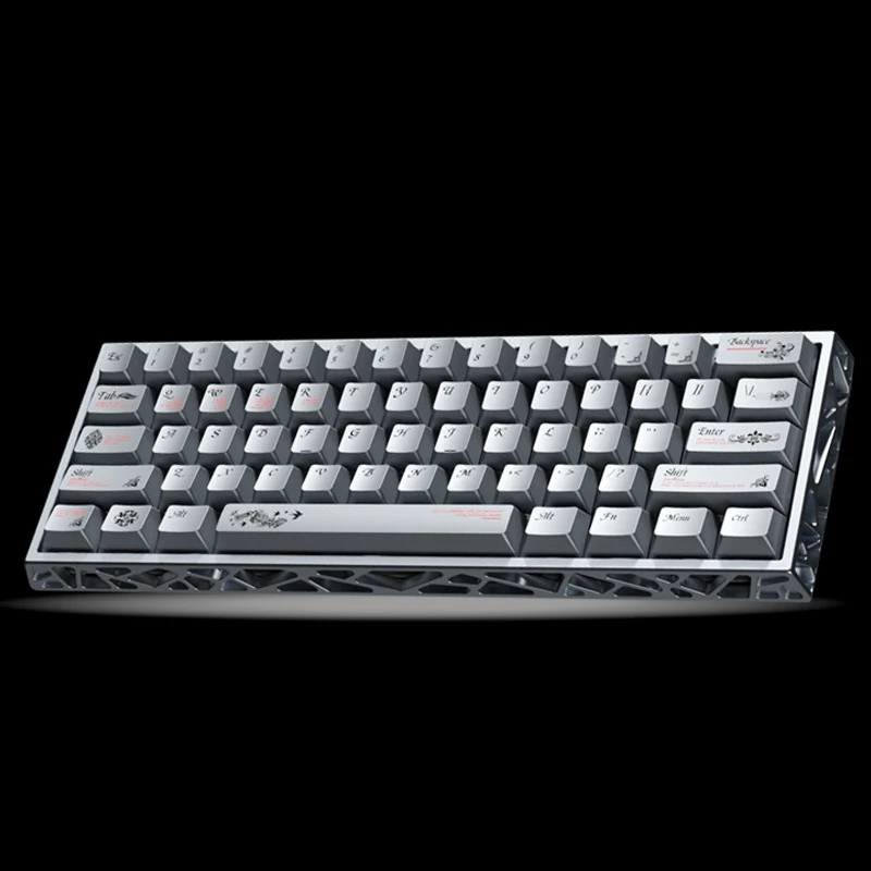 Teclas Sub PBT con tinte texturizado de Metal The Key of Time, 127 teclas, teclas de doble disparo, perfil de cereza para interruptores MX, teclado para juegos - imagen 4