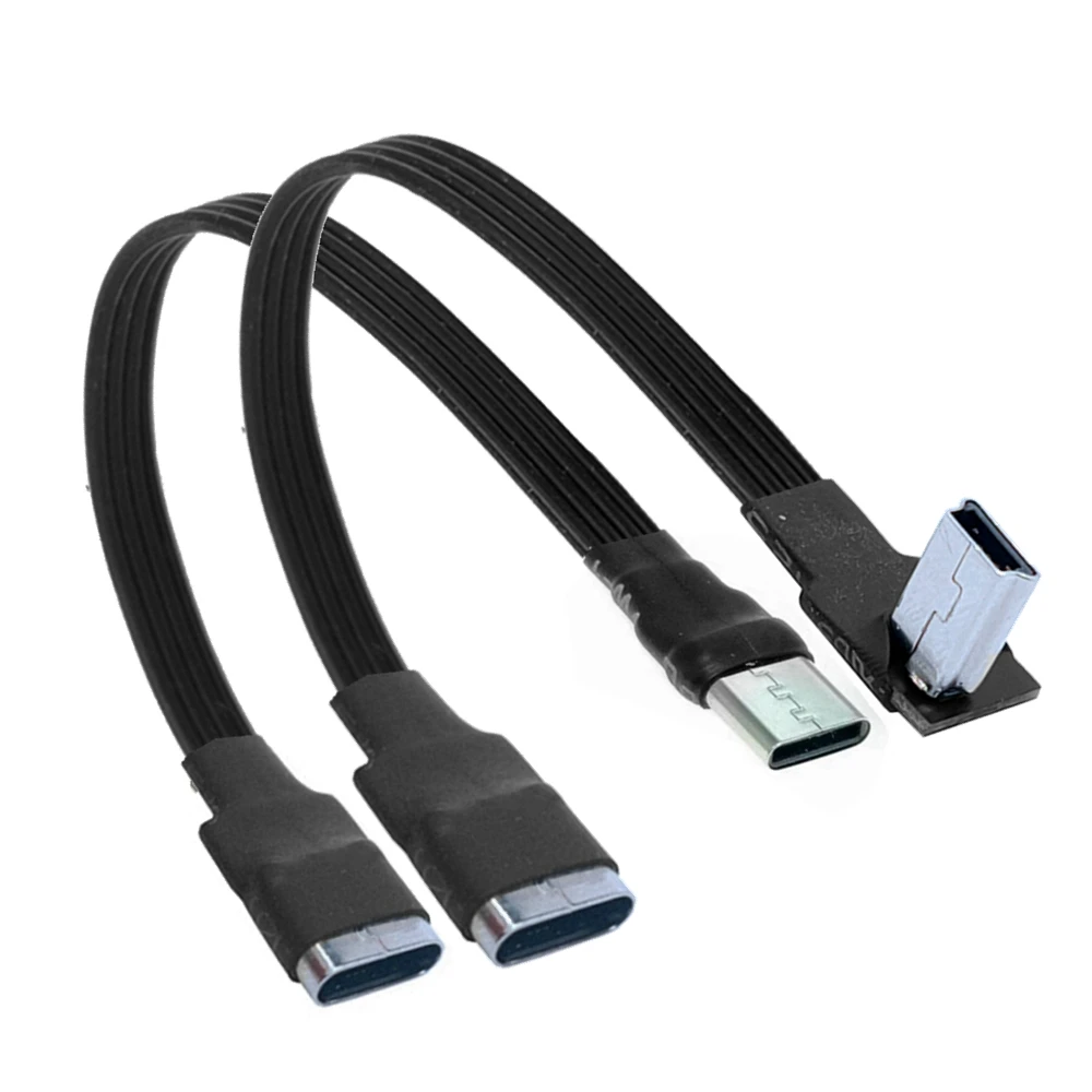 5CM-3M ángulo de 90 grados tipo C hembra a Micro/MINI/tipo-c/Micro B macho Cable adaptador convertidor de cargador de datos de carga USB - imagen 2