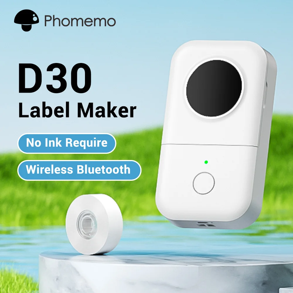 Phomemo D30 Mini - Impresora de Etiquetas Bluetooth Portátil