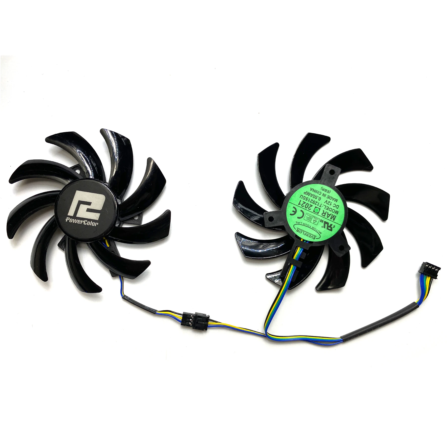Nuevo para POWERCOLOR RX 5700 XT 6500XT 6600 6600XT 5700XT 6700 6700XT Fighter versión competitiva ventilador de repuesto para tarjeta gráfica - imagen 5