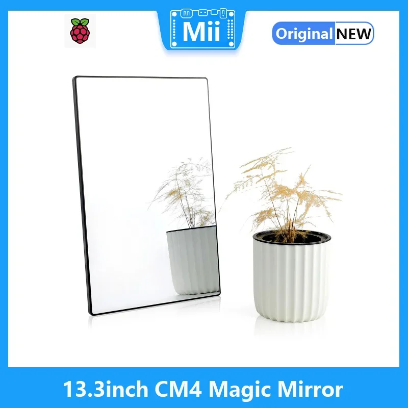 Waveshare Espejo mágico CM4 de 13,3 pulgadas, compatible con pantalla táctil Raspberry Pi CM4/chat por voz/pantalla táctil capacitiva - imagen 3