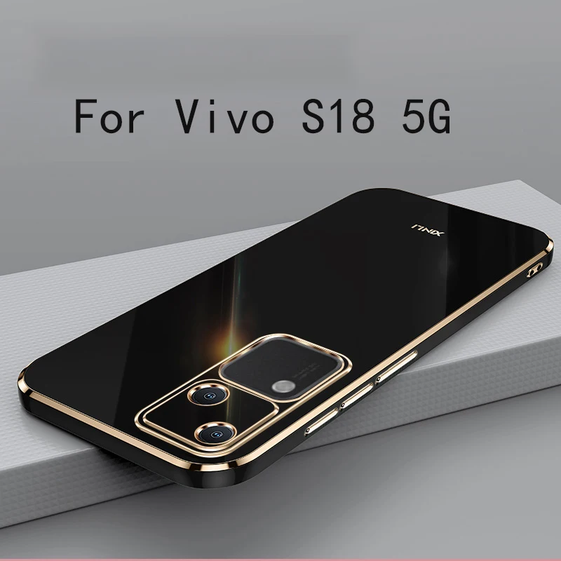 Para Vivo S18 5G funda suave de TPU para Vivo S18 5G cubierta protectora de cámara antihuellas - imagen 2