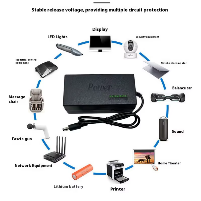 Adaptador de corriente alterna portátil Universal para ordenador portátil, 96W, 12V, 15V, 16V, 19V, 4,5a, 20V, 24V, cargador para Lenovo, Dell, Hp, Asus, Acer, Samsung, Sony - imagen 2