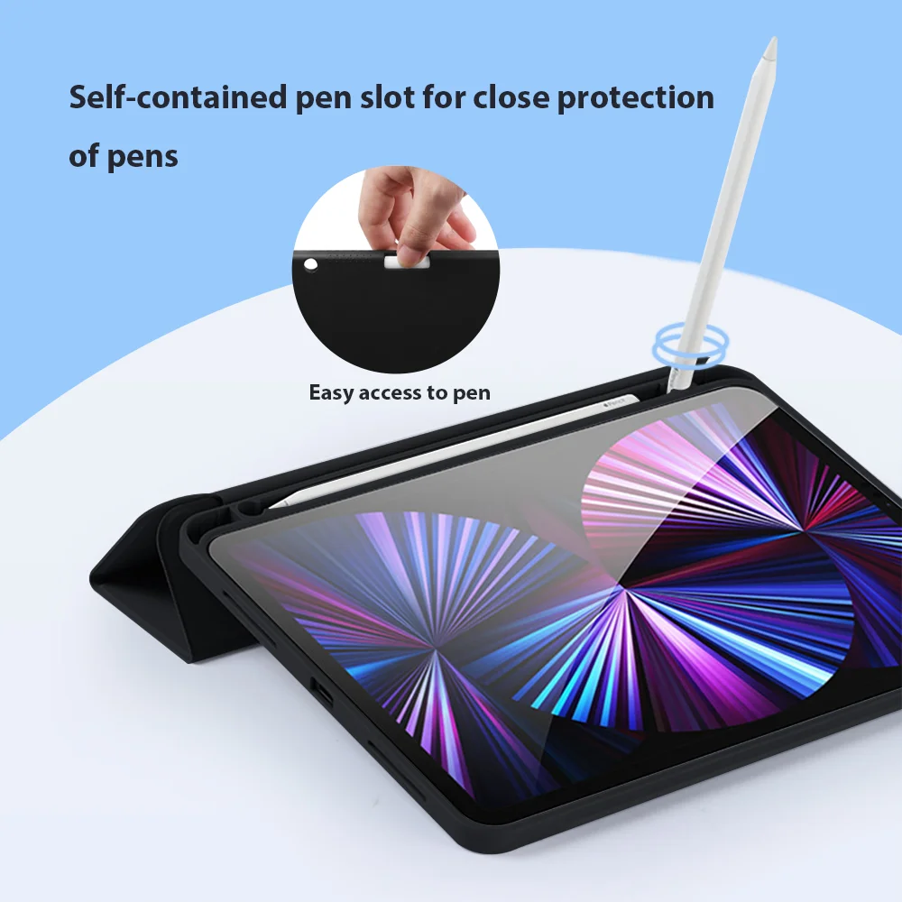 Funda de teclado para iPad 10th 9th 8th Air 4 5 funda protectora de teclado desmontable para IPad Pro 11 12,9 funda protectora magnética - imagen 3