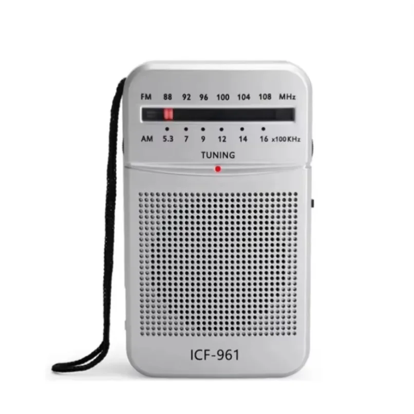 VIKEFON Mini Radio portátil de dos bandas AM FM Radio de bolsillo con conector para auriculares 2 * Radio de cristal alimentada por batería AA para el hogar al aire libre - imagen 5