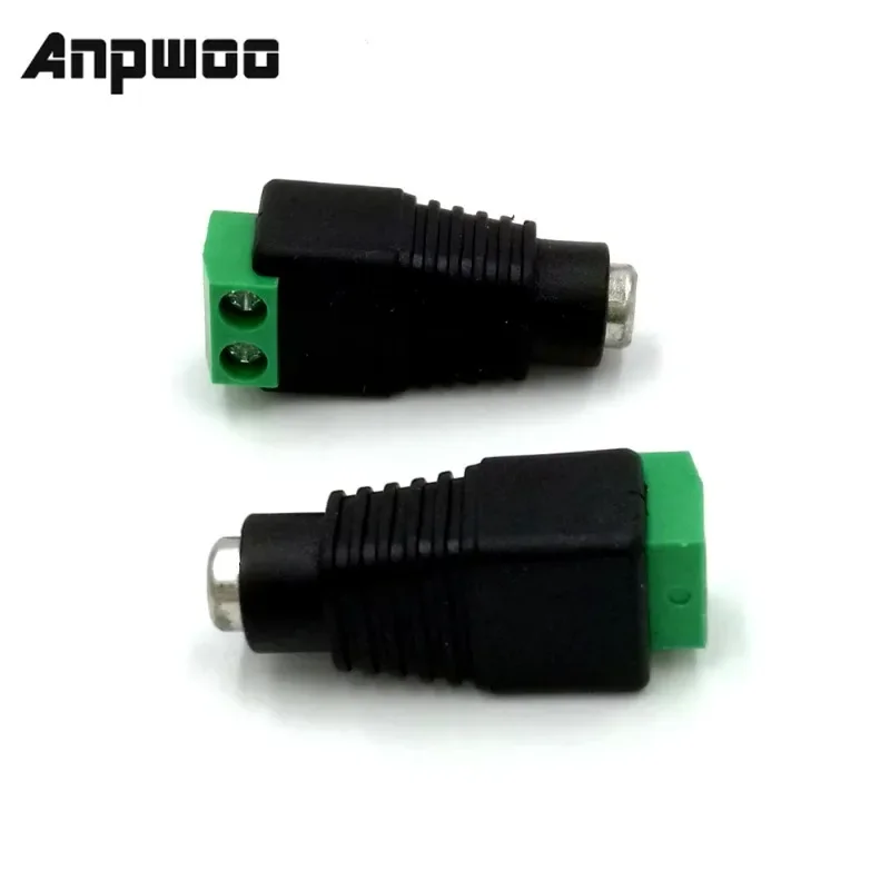 10 pares (20 piezas) coaxial Cat5 a Bnc DC enchufe macho conector hembra DC adaptador de enchufe Av BNC UTP para cámara CCTV Video Balun - imagen 3