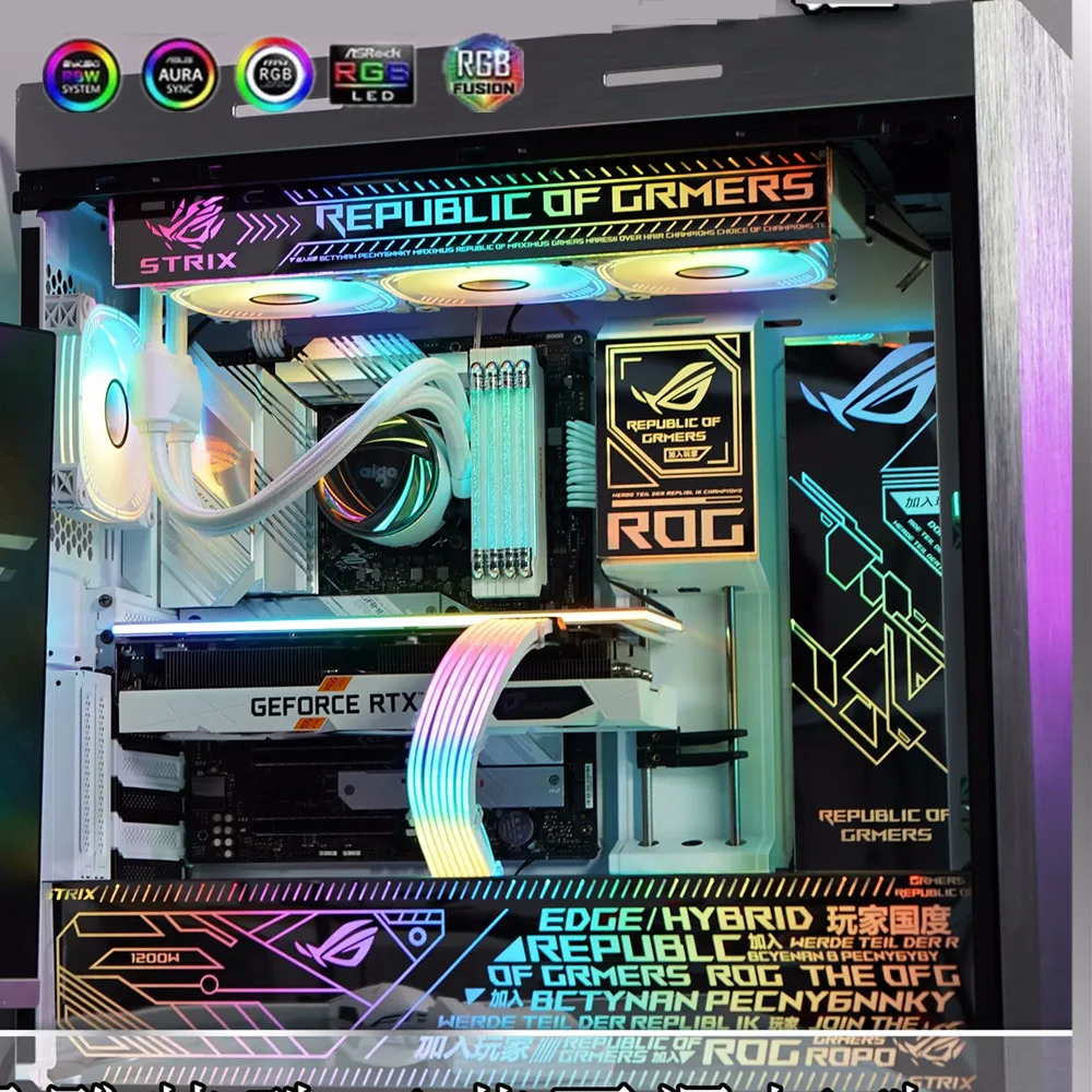 GX601 Panel Espejo ARGB para ROG Strix Helios - Iluminación PC - imagen 3