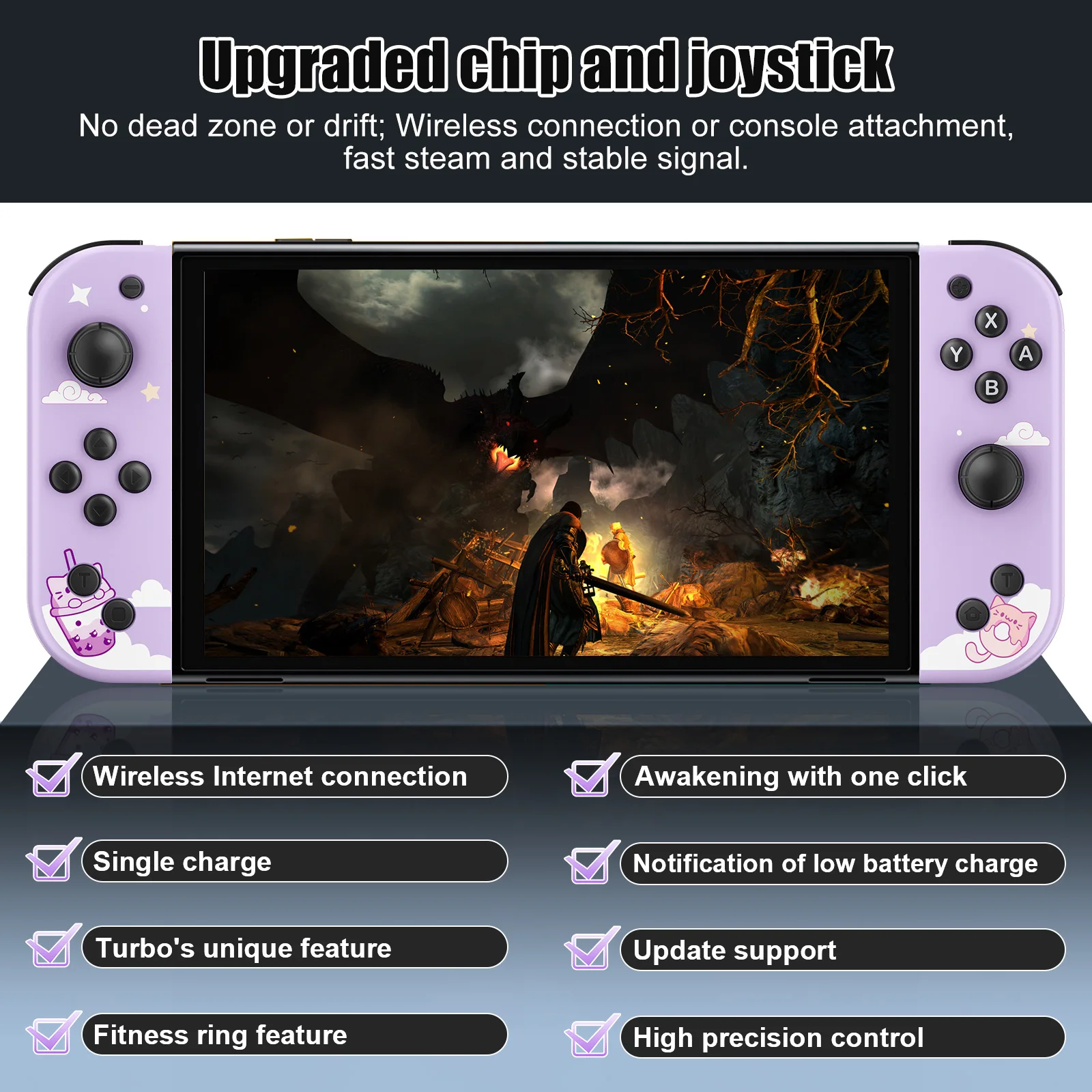 Mini Joypad para Nintendo Switch/Ios/Android/Pc Gamepad para mando a distancia con función de despertador Control de movimiento/doble vibración - imagen 5