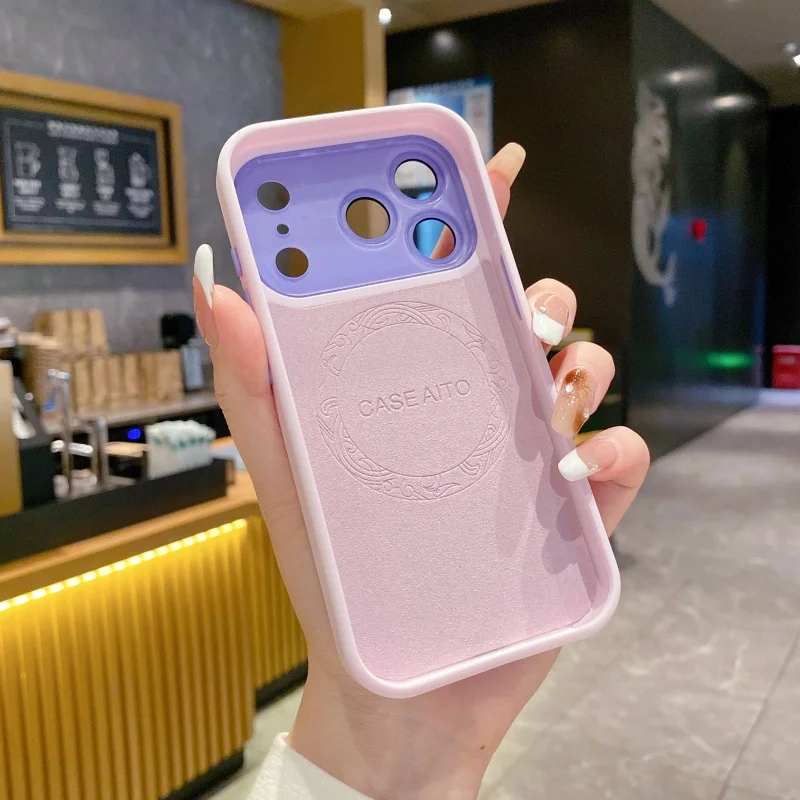 Parachoques líquido 2 en 1 de lujo a prueba de golpes para funda Magsafe para iPhone 17 Air 16 15 14 13 12 11 Pro Max Plus cubierta mate magnética - imagen 5