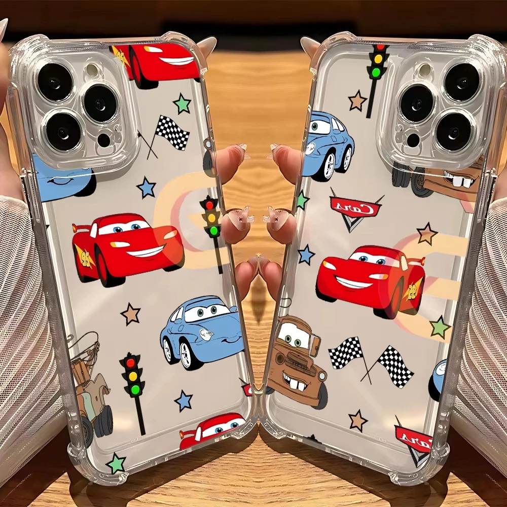 Funda de teléfono Lightnings m-mcQueens cuádruple anticaída para iPhone 17 Air 16 Pro Max 15 14 Plus 13 12 11 funda de silicona a prueba de golpes