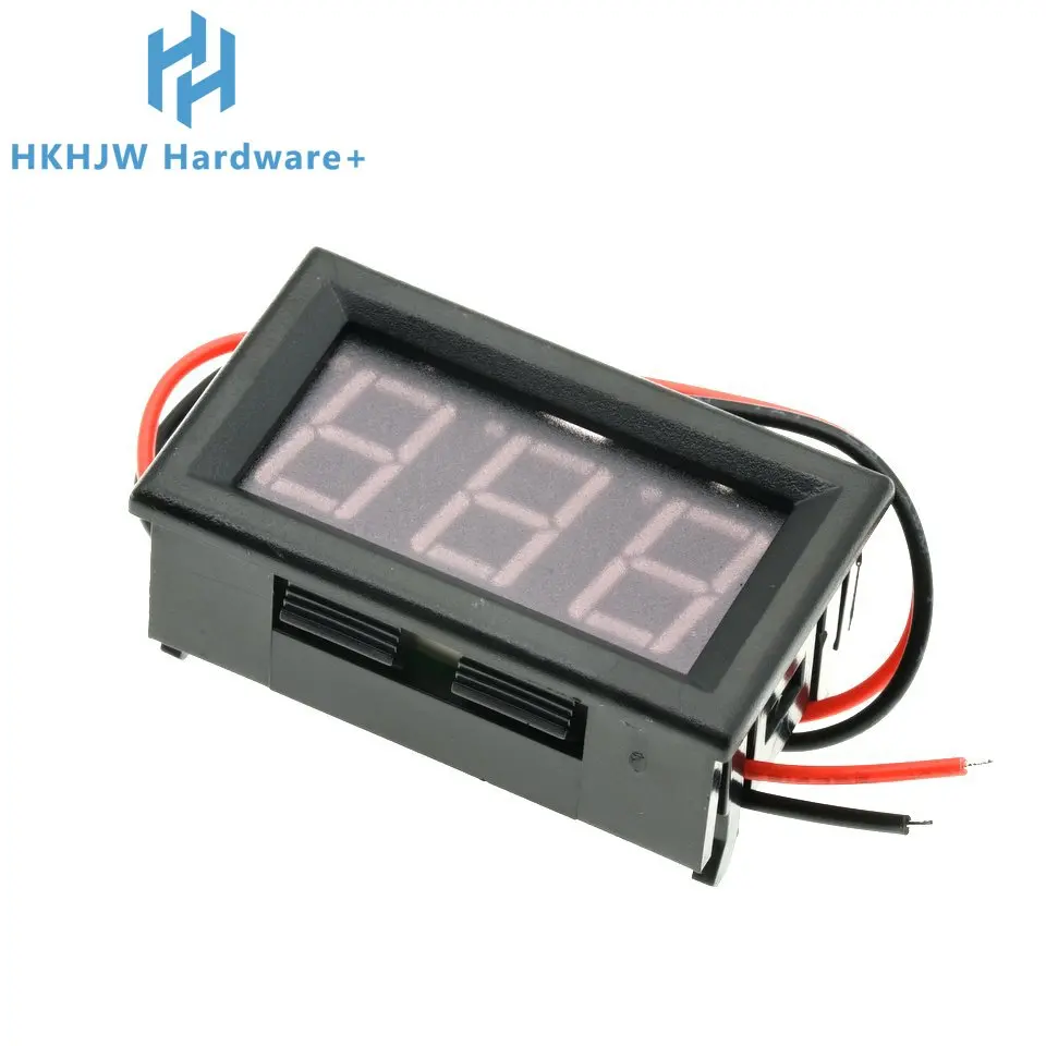 Voltímetro digital LED de 0,56 "DC 3,5-30 V pantalla de voltaje de 2 cables para batería Panel solar coche motocicleta - imagen 3