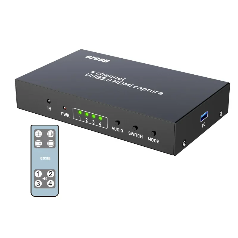 Ezcap264 Tarjeta de captura de vídeo HDMI de 4 canales 4x1 multivisor 1080p USB 3,0 Tarjeta de captura Caja de grabación de juegos Dispositivo de transmisión en vivo - imagen 3