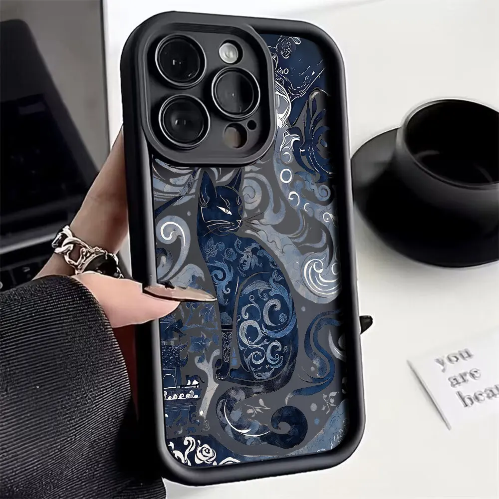 Graffiti Cute Cool Cat Phone Case For Google Pixel 9 8 7 8A 7A Pro XL 4G 5G Soft Silicone TPU Back Cover - imagen 2