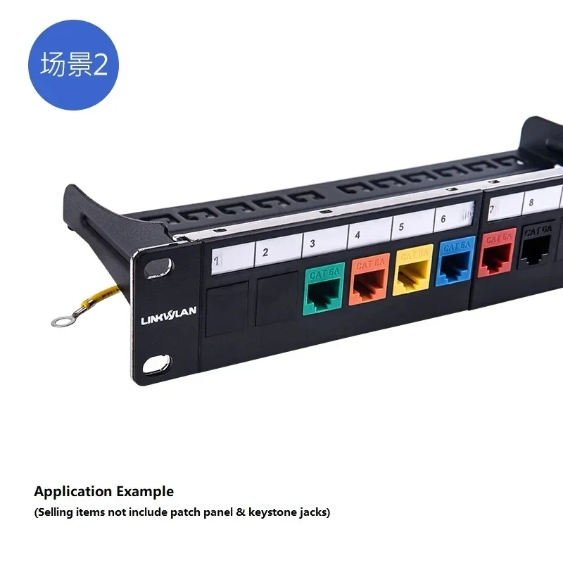 Acoplador RJ 45, deflector Keystone Jack RJ45 para módulo de llenado Modular en blanco, marco Keystone, placa de pared, Panel de conexión, placa ciega - imagen 4