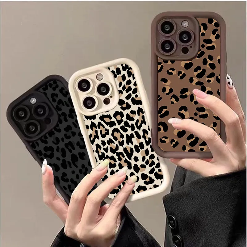 Funda de teléfono con estampado de leopardo negro de moda Retro para Oneplus 12 12R 11 11R 10R 8T One Plus NORD CE 2 3 4 LITE 5G funda trasera suave