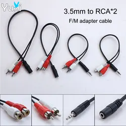 YuXi Adaptador Jack 3.5mm RCA Hembra Macho