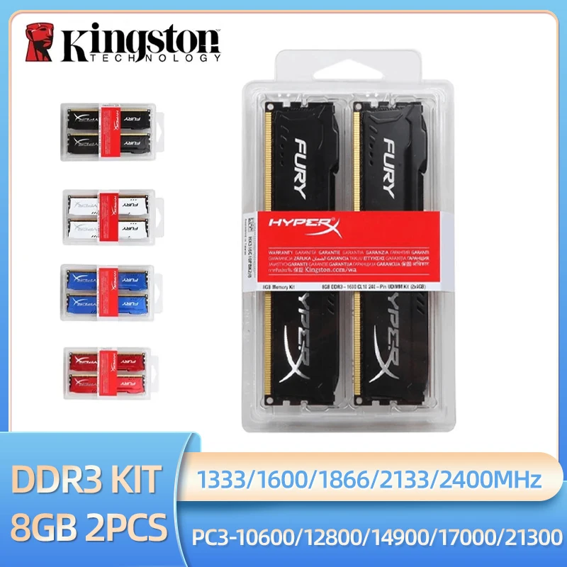 Kingston DDR3 16GB 1600MHz Memoria RAM PC Sobremesa