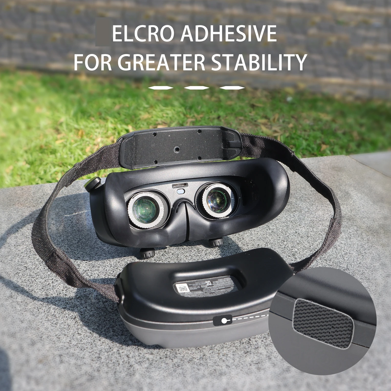 Para DJI AVATA 2 gafas 3 almohada para la frente cojín respaldo para el cerebro gafas 3 lentes cubierta protectora accesorio