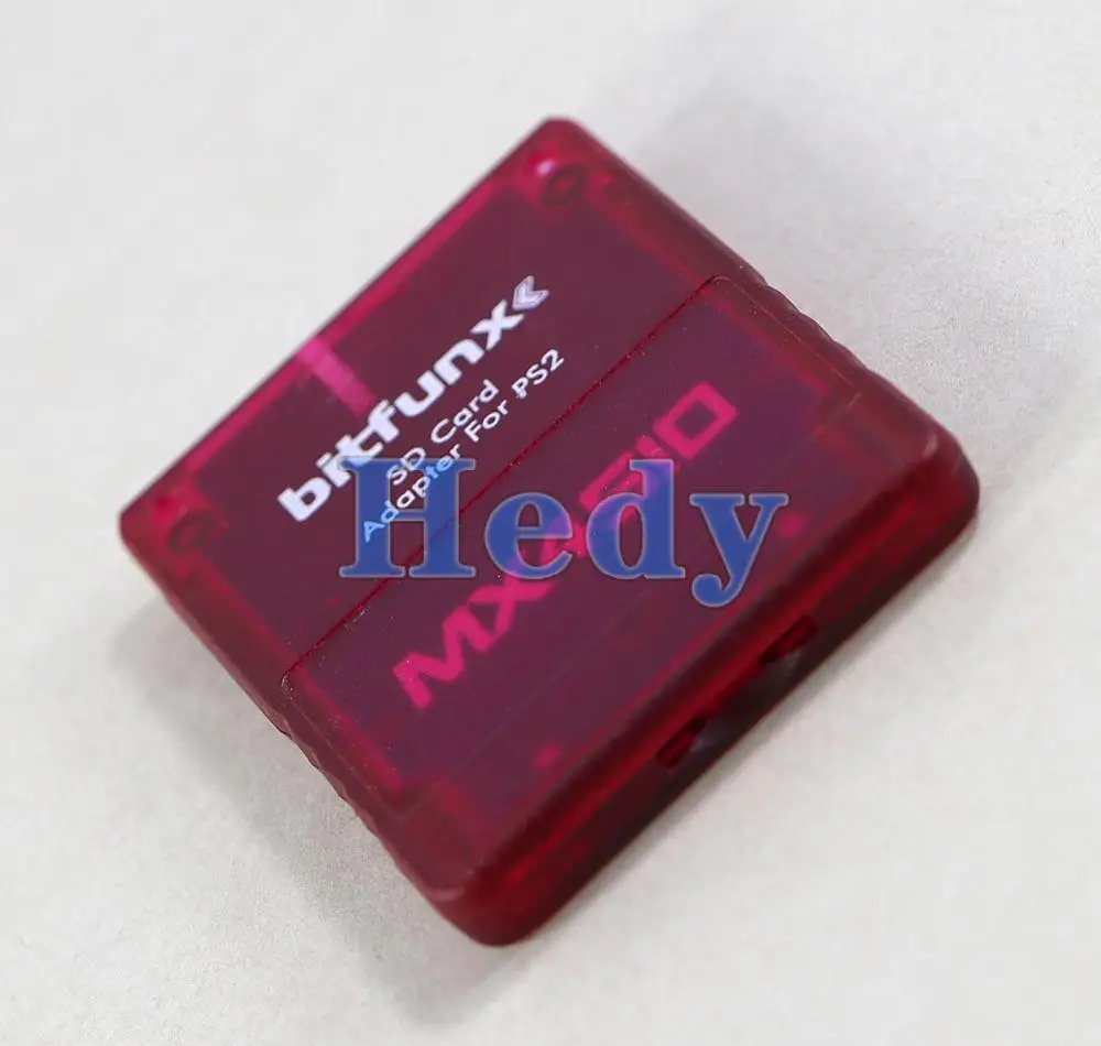 Adaptador de tarjeta TF/SD para consola PS2 MX4SIO SIO2SD, programa de tarjeta de memoria, tarjeta de juego, Kit adaptador de tarjeta de carcasa transparente, 10 Uds. - imagen 4