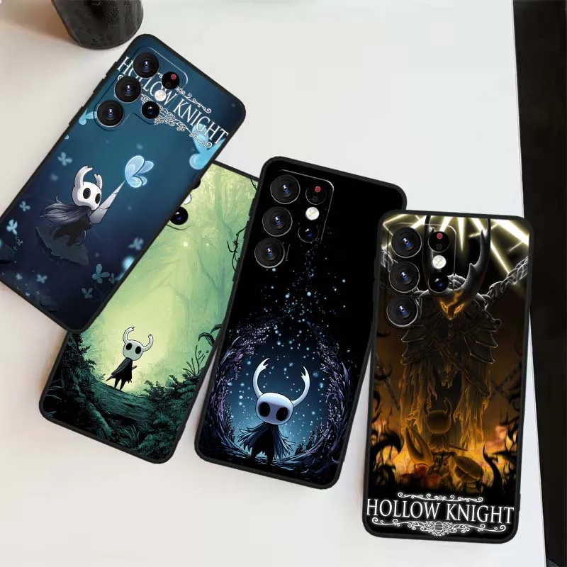 Funda de Caballero hueco de Anime para Samsung Galaxy Note 20 10 9 8 A24 A34 M13 M31 M32 M52 M62 Ultra Lite funda de teléfono negra