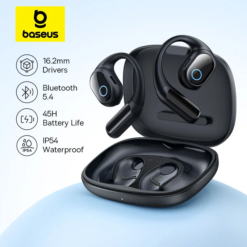 Baseus Eli 10i Fit auriculares abiertos ganchos para la oreja auriculares inalámbricos Bluetooth 5,4 IP54 auriculares deportivos de conducción de aire impermeables - imagen 2