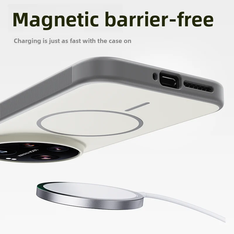 Para Xiaomi Mi 17 Ultra funda dura de silicona piel magnética carga inalámbrica funda protectora trasera para Xiaomi Mi 17 17Ultra hell - imagen 4