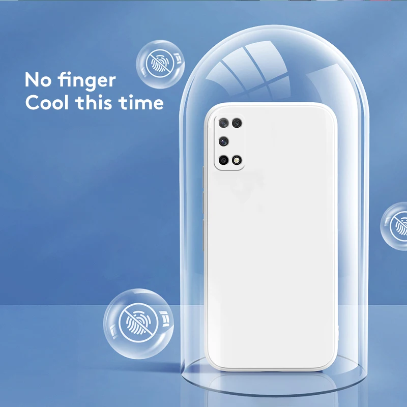 Funda de teléfono Original de lujo para Samsung Galaxy A31 A51 A71 A21S A22 funda protectora de cámara de silicona líquida cuadrada suave Fundas - imagen 4