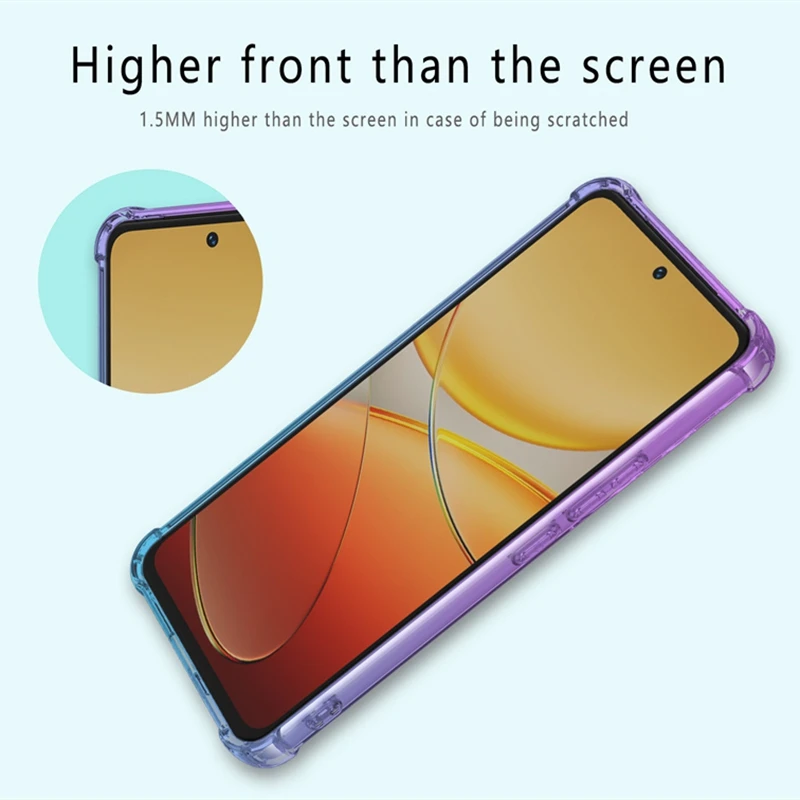 Funda de TPU degradado a prueba de golpes para VIVO V40 SE V30 Lite 5G V30e V29 V29e funda protectora Fundas Coque Capa - imagen 4