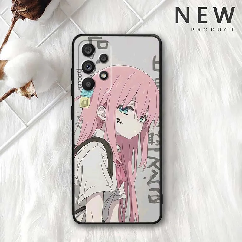 Gotou Hitori Anime para Samsung Galaxy A30 A31 A32 A33 A35 A36 A40 A41 A42 A50 A51 A52 A53 funda negra para teléfono - imagen 5
