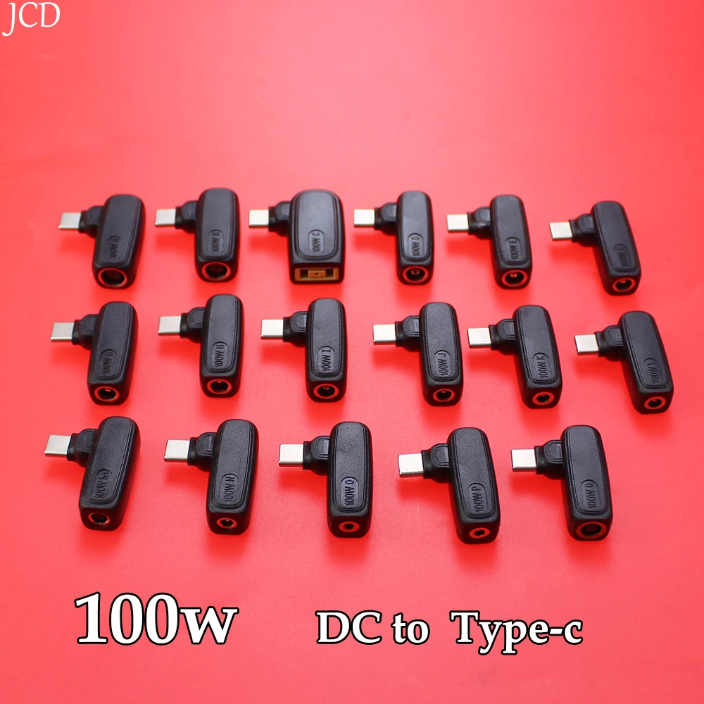 Adaptador de corriente de 100W cc a USB C PD, convertidor para Lenovo, Asus, Hp, Dell, Acer, cargador de ordenador portátil a 5V, 9V, 20V, Conector de cargador tipo C