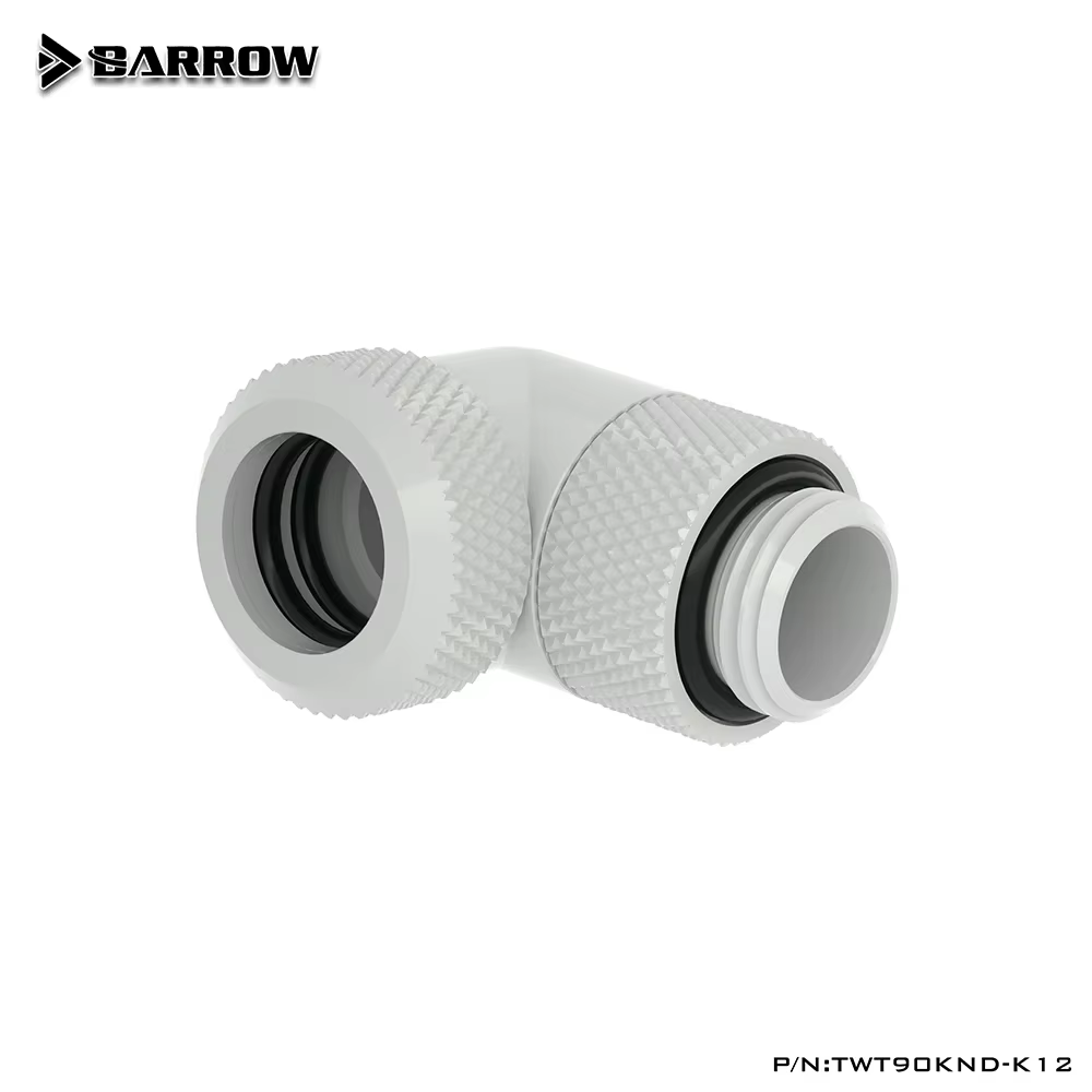 Adaptador Barrow G1/4 Codo Giratorio 90° para Tubo 12mm/14mm Refrigeración PC - imagen 3