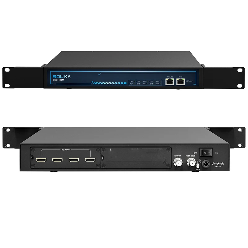 4/8 canales H264 Hdmi a Rf Dvb-t Dvb-c Atsc Isdbt Tdt modulador Catv frontal Hdmi codificador de vídeo modulador - imagen 4