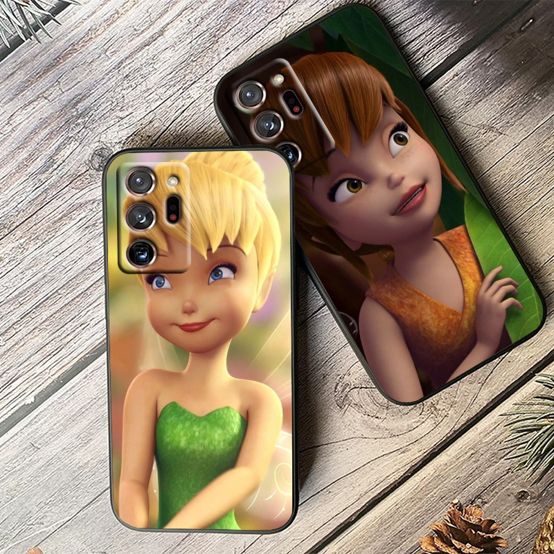 Tinker Bell Disney Design para Samsung Note 20, 10 Ultra Plus, A31, A14, A12, A70, A34, A25, A04, A05, A15, A24, 5G, funda negra de TPU - imagen 4