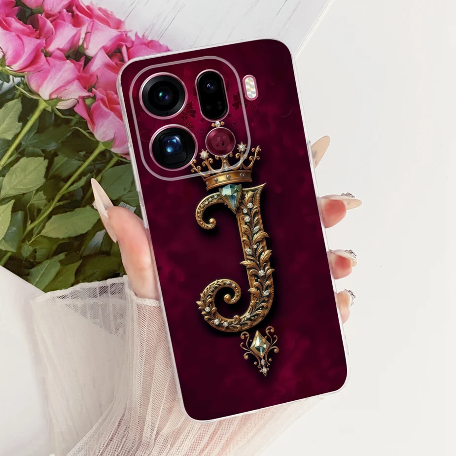 Para Oppo Find X9 Pro 5G funda CPH2791 cubierta de letras de corona de lujo funda de teléfono delgada suave para Oppo Find X9 FindX9 Pro X9Pro 5G Fundas - imagen 5
