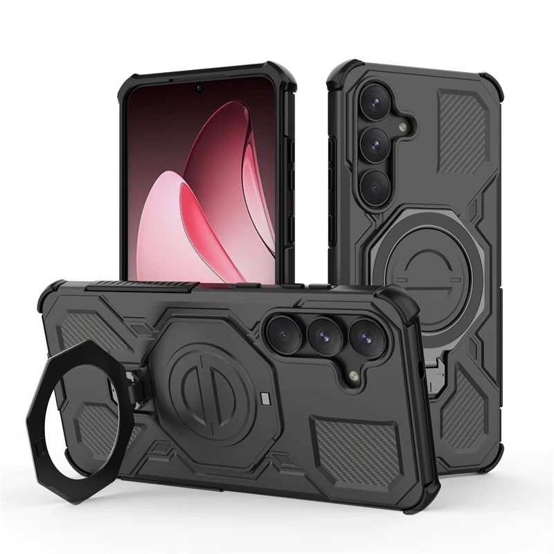 Soporte de anillo de Metal magnético para funda Magsafe para Samaung Galaxy S25 FE, funda protectora a prueba de golpes - imagen 4