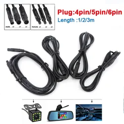 Cable Extensión Macho-Hembra Cámara Visión Trasera Coche 4-6 Pines