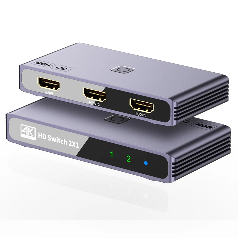 Conmutador divisor bidireccional compatible con HDMI, 1 entrada, 2 salidas/2 entradas y 1 salida, 4K @ 60hz para Monitor de ordenador, PS5, TV Box - imagen 5