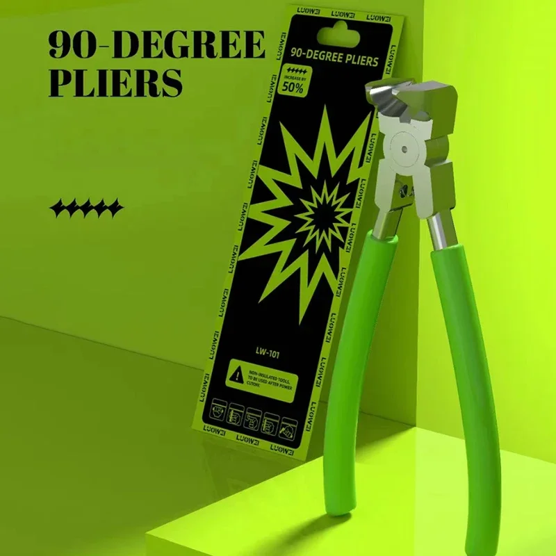 Alicates LUOWEI de 90 grados, ángulo recto, plano, alta dureza, adecuado para quitar el marco de la cámara del teléfono móvil, herramienta de alicates de desmontaje - imagen 5