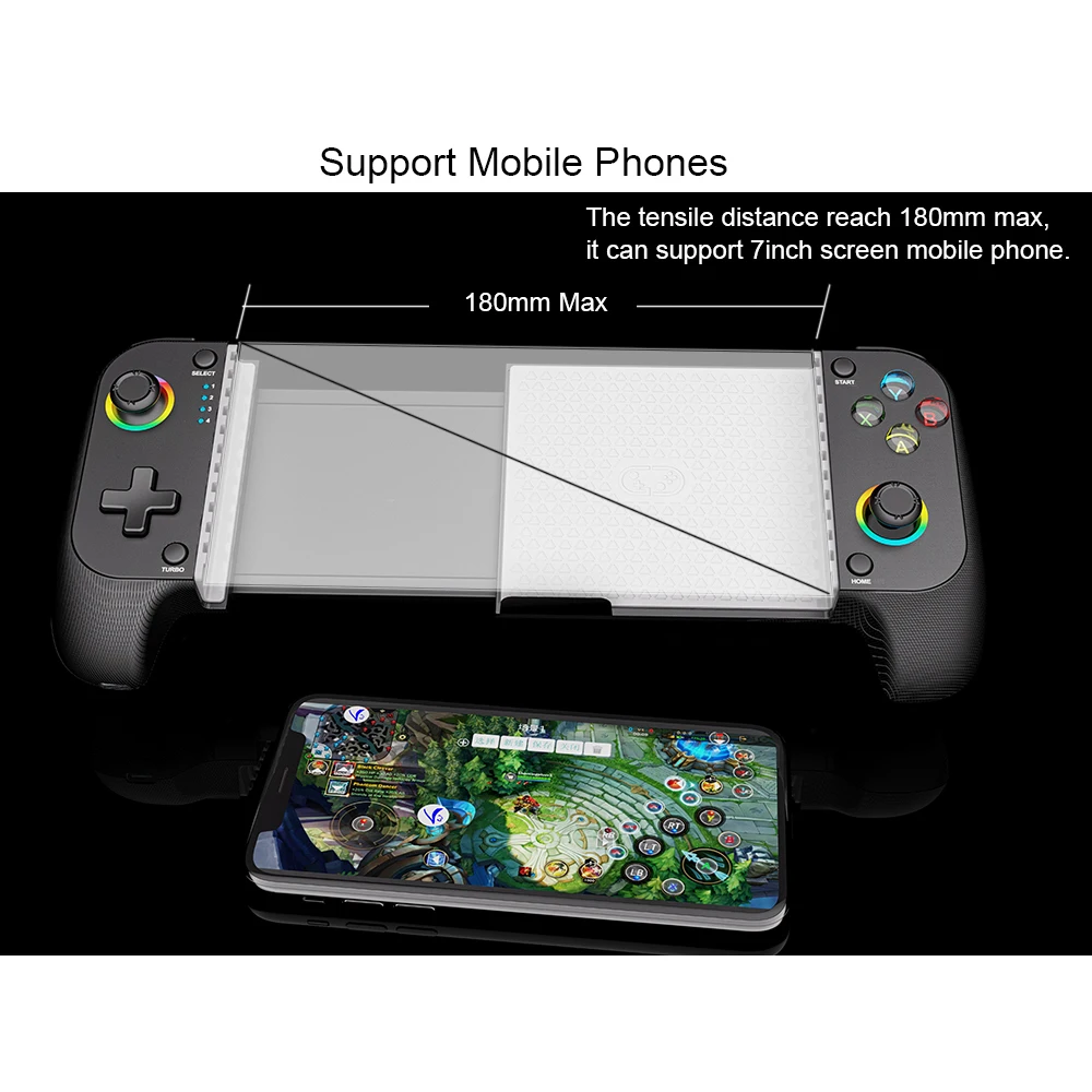 Controlador Bluetooth Gamepad para Switch PS4 PS3 móvil Android iPhone IOS PC TV Joystick Control inalámbrico de juegos almohadilla de juego teléfono - imagen 3