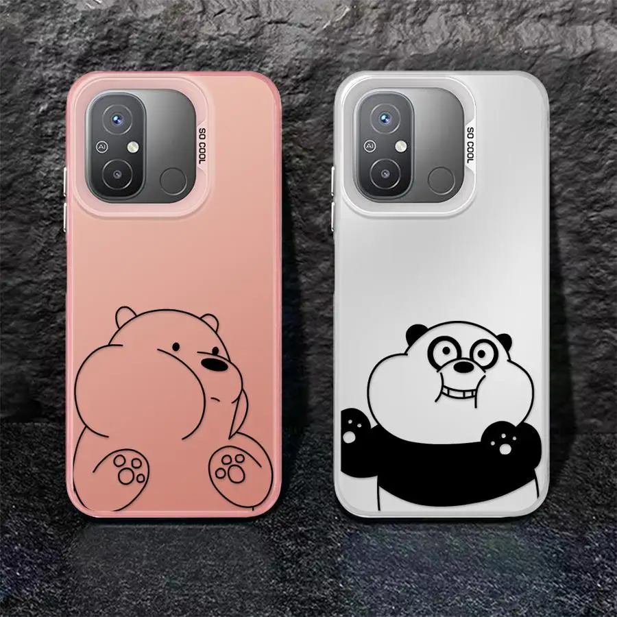 Funda blanda para Xiaomi Redmi 12C 14C A3x 13C 13 A1 A3 A2 Plus 12 A4 lindo oso de dibujos animados