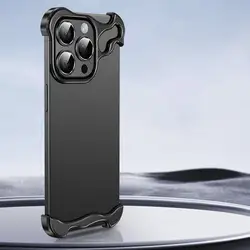 Funda iPhone Pro de esquina metal – Carcasa fina antigolpes sin bordes