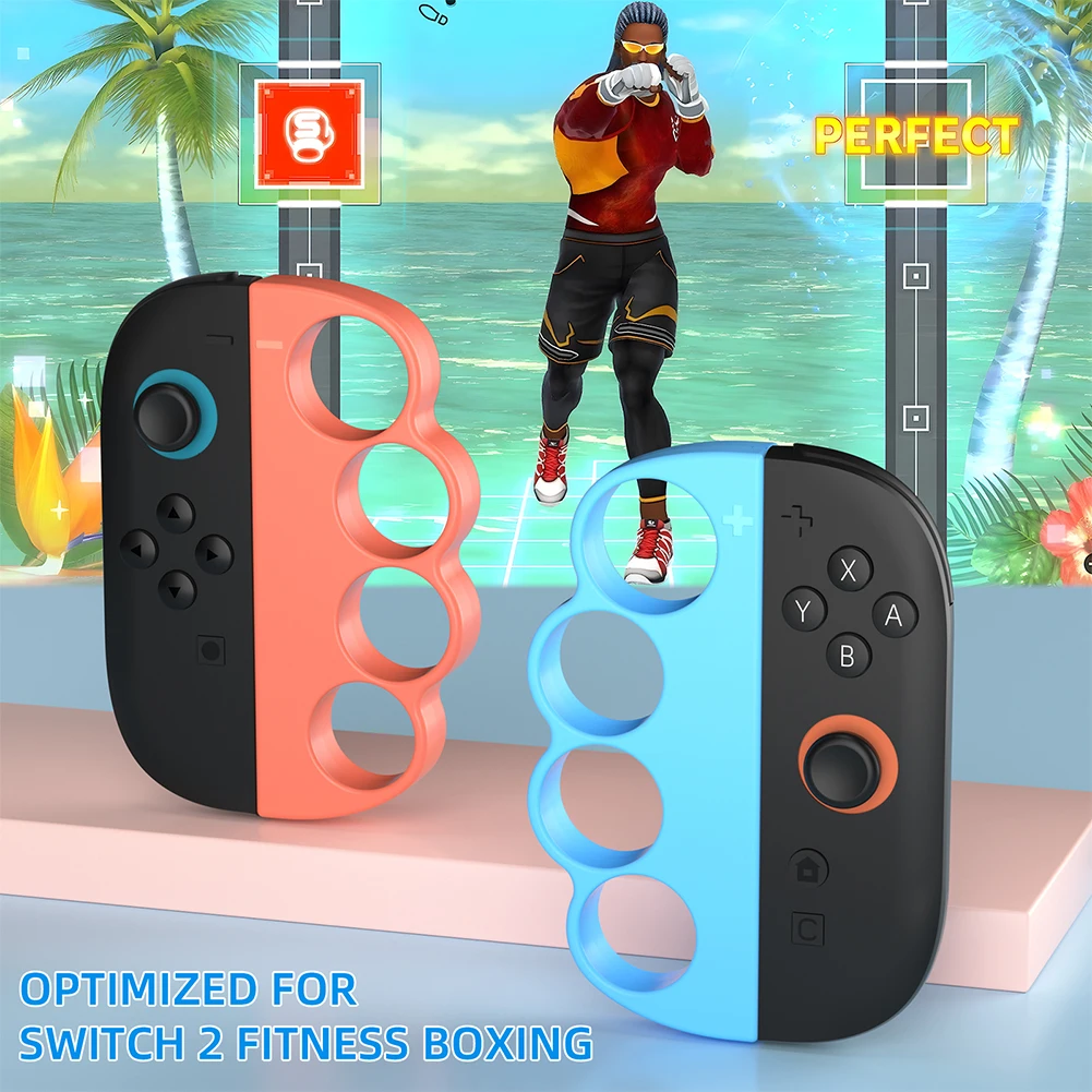 Empuñaduras de mano para Nintendo Switch 2, empuñaduras de controlador de juego de Fitness Joy-Con, empuñaduras de juego de boxeo para Switch 2, experiencia de juego - imagen 2